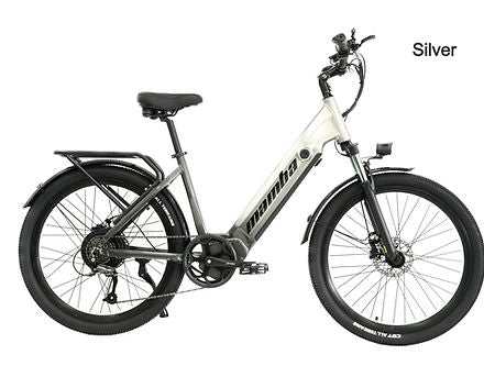 2023 NEW MAMBA Savannah Step Through EBIKE 750W 48V17AH Battery