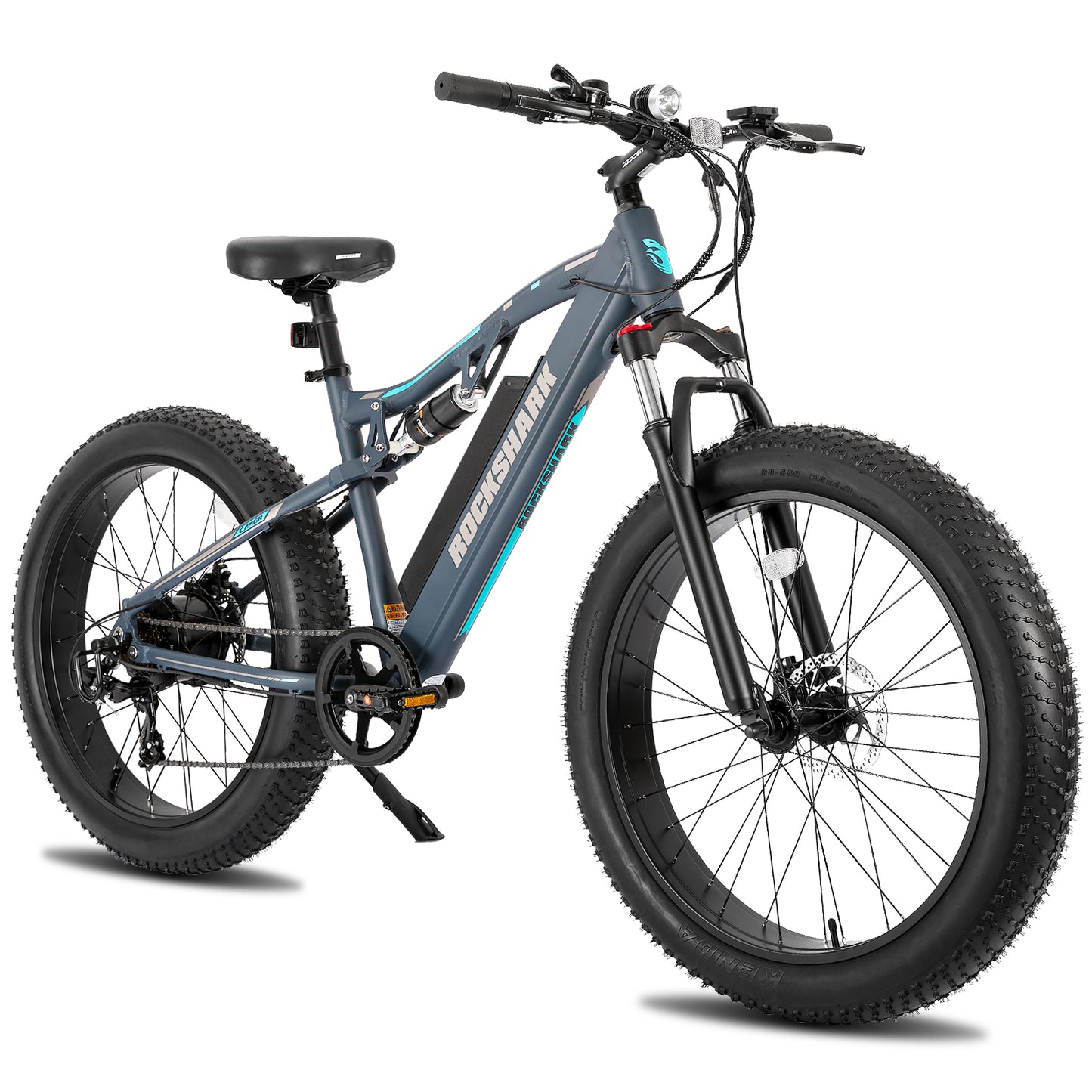 Grey Rock Shark Dual Suspension Electric Fat Bike